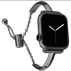 Black Elegant Watch Band for Apple Watch 38 40 41 MM Strap